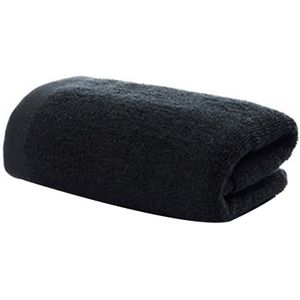 Zwart Badhanddoek Pure Katoen Zachte Handdoek Voor Badkamer Hotel Machine Wasbaar HYD88