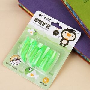 Ergonomie Houdt een Pen Apparaat Softly Silicon Studenten Schrijven Positie Corrector 4 Stijl Gemengde Pen En Potlood Grip