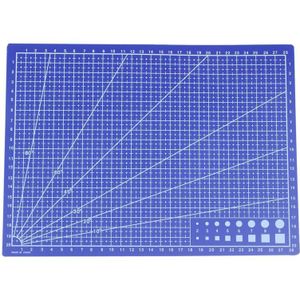A4 Grid Lijnen Snijden Mat Craft Card Stof Leer Papier Board 30*22Cm Blauw