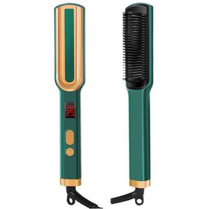 2 In 1 Stijltang Borstel Multifunctionele Verwarming Haar Kam Borstel Anti Verbranden Rechttrekken Krultang Borstel Styling Tools