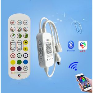 WS2812B Bluetooth Music Control DC5-24V 24key Ir Afstandsbediening Voor WS2812B WS2811 SK6812 Led Strip Licht