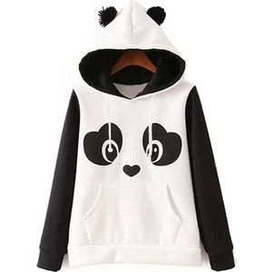 Leuke Panda Hoodies Herfst Sweater Vrouwen Trui Vrouwelijke Mooie Panda Print Sweatshirts Voor Dames Herfst Hoodies Pull Femme