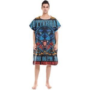 Zomer Handdoek Bad Strandlaken Hooded Grote Zachte Deken Zwemmen Coverup Poncho Cape Robe Tiger Hooded Mantel Camping Nieuw