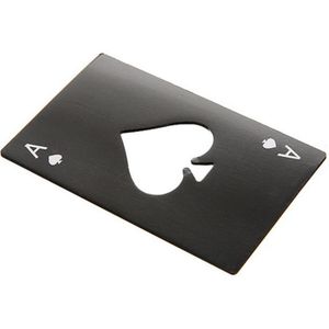 Zwart Poker Card Bier Flesopener Rvs Credit Card Flesopener Card van Spades Bar Tool bar accessoires