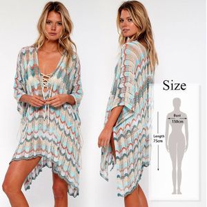 Oversize Gehaakte Strand Jurk Cover up Sarong Kaftan Strand Tuniek Plage badpak cover ups Pareo Beach Bikini Cover up # Q853