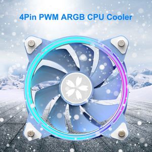 1800Rpm Argb Cpu Cooling Koeler Fan 4Pin Pwm Pc Case Heatsink Radiator Cpu Koeler Waterkoeling Hydraulische