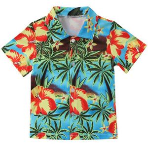 Baby Boy Kleding Kinderen Jongens Katoen Hawaiian Stijl Shirt Tops Blouse Korte Mouw Casual Outfits Tee