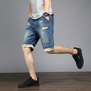 Zomer Heren Plus Size 48 Knielengte Korte Jeans Stretch Casual Loose Fit Denim Shorts Zakken Streetwear Jeans Bermuda