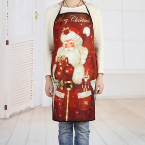 Kerst Schorten Waterdicht Keuken Diner Cartoon Kerstman Sneeuwvlok Festival Party Olie-Proof Mouwloze Schort Jaar