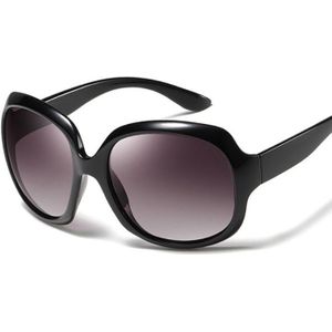 Oversized Gepolariseerde vrouwen Bril Zomer Ontwerpers Luxe Ovale Zonnebril Voor Dames Vrouwelijke Zwarte Vintage Eyewear