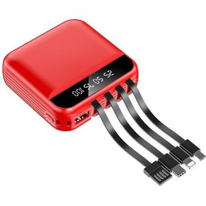 20000Mah Mini Power Bank Ingebouwde Usb Type C Kabel Draagbare Oplader Voor Xiaomi Iphone 11 Pro Samsung S10 s20 Batterij Poverbank