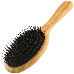 Haar Borstel Varkenshaar Borstel Met Nylon Pinnen Bamboe Paddle Ontklitter Brush Detangling Toevoegen Van Glans Borstels Dagelijks Gebruik Voor