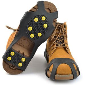 10 Studs Professionele Camping Klimmen Anti-Slip Sneeuw Ijs Stijgijzers Anti Slip Sneeuw Schoenen cover ice Gripper S-XL Waadvogel schoenen