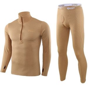 Winter Thermisch Ondergoed Sets Mannen Sneldrogend Anti-Microbiële Stretch Thermo Compressie Fleece Zweet Fitness Warme Lange Onderbroek