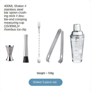 Melk Thee Schaal Schick Bartending Tool Melk Thee Winkel Hand-Zwengelen Cocktail Shaker Set