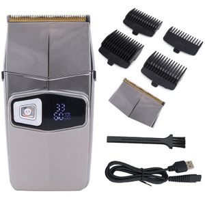 Krachtige Oplaadbare Elektrische Scheerapparaat Nat Droog Baard Scheerapparaat Voor Mannen Bald Head Scheren Machine 2 In 1 Mannen Elektrische clipper