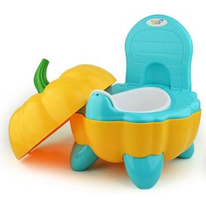 Baby Potje Toilet Seat Cartoon Pompoen Plastic Pot Draagbare Auto Potje Stoel Training Pan Wc Ondersteek Urinoir Kinderen Wc