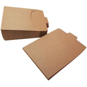 1 Set 50Pcs Brown Paper Bag Duurzaam Novel Veelzijdige Envelop