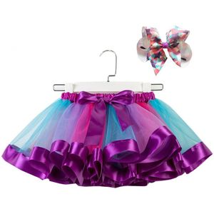 Meisjes Tutu Rok Baby Meisjes Rokken Mini Pettiskirt Dance Rainbow Tulle Kids Prinses Rok Kleurrijke Kinderen Zomer Kleding