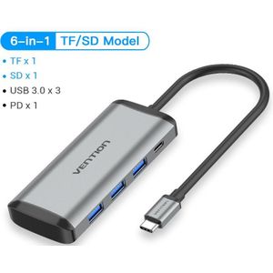 Drag Usb C Hub Type C Naar Usb 3.0 Dock Station Usb C Hdmi RJ45 4K Voor Macbook Pro air Accessoires Type C 3.1 Splitter Usb Hub