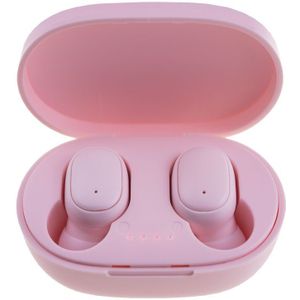 Draadloze Oordopjes Met Microfoon Opladen Case Roze Wit Zwart Groen Bluetooth Oortelefoon Voor Ios Android Mobiele Telefoon
