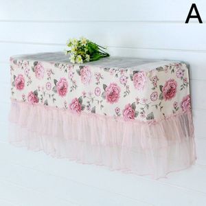 Bloem Patroon Airconditioning Doek Stofdicht Cover Home Decor Airconditioner Koelkast Wasbare Anti-Dust Cleaning Cover