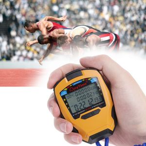 Professionele Stopwatch 3 Rijen 100 Ronden 1/1000 Seconden Digitale Sport Counter Timer Professionele Atletiek Stopwatch