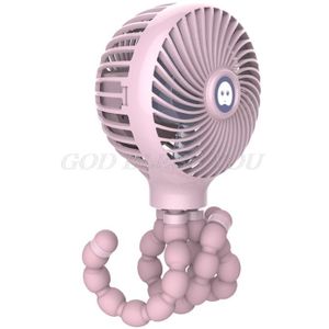 Mini Draagbare Opknoping Octopus Vorm Stand Verstelbare Handheld Usb Opladen Ventilator Koeler Voor Kinderwagen Student Gebruik