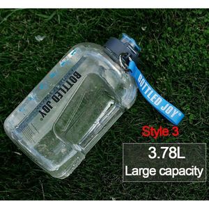 1 Gallon Bpa Gratis Grote Fles Water Hydratatie Met Motivatie Lekvrije Drinkwater Jug Voor Oefening Camping Workouts