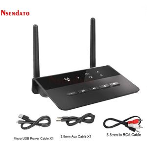 80M Draadloze Bt V5.0 Audio Rca Zender Ontvanger Aptx Ll Draadloze Muziek Audio Adapter 3.5Mm Aux Jack Voor tv Pc Auto Hoofdtelefoon