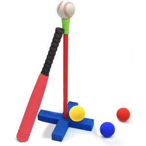Kinderen Zachte Bat Kids Foam T-Ball Baseball Set Speelgoed 8 Verschillende Gekleurde Ballen Omvatten Organiseren Tas Voor Jongens over 1 Jaar Oud #40