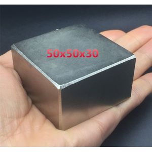 1pc Neodymium Magneet Blok 50x50x30mm Super Sterke Zeldzame Aarde permanente vierkante magneet krachtige GROTE