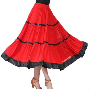 Splicing Rok Flamenco Jurk Gypsy Dansen Kleren Spaanse Stage Prestaties Dans Kostuums Vrouwen Vrouwelijke Elegante Concurrentie