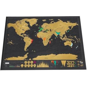 Deluxe Erase World Travel Map Scratch Off World Map Travel Scratch For Map 82.5x59.4cm Room Home Office Decoration Wall Stickers