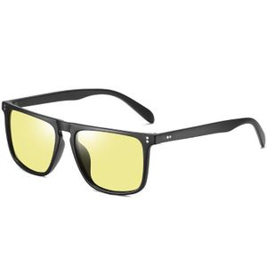 Mannen Nachtzicht Gepolariseerde Meekleurende Bril, Vierkante Rijden Zonnebril Kleur Veranderende Zonnebril S193