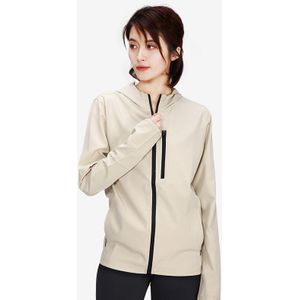 Winter Sport Running Jacket vrouwen Dubbele Rits Hooded Sportkleding Snel Droog Winddicht Fitness Workout Winddicht Bovenkleding