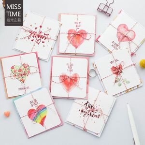 ALL YOU NEED IS LOVE Romantische Liefde Kaarten Leuke Wenskaarten en Envelop Set voor Verjaardag en Valentines 'Dag