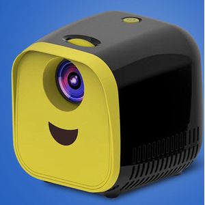L1 Mini Draagbare Projector Lamp Life Home Theater Video Projector Voor Power Bank Led Home Theater Cinema Projector Black