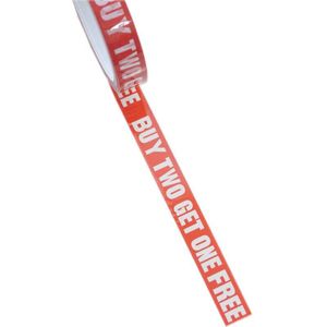 1/Roll 18 Mm * 25 M Waarschuwing Tape Sticker Engels/Japanse Sign Buy1get1 Diy Sticker Adhesive tapes Voor Mall Winkel Winkel