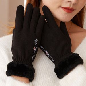 Vrouwen Winter Handschoenen Volledige Vinger Faux Bont Wanten Touchscreen Dames Handschoenen Winter Warme Hand Handschoenen Voor Vrouwen