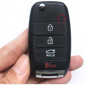 3/4 Knop Smart Key Shell Fob Voor Kia K2 K5 Sorento Soul Carens Sportage Vervanging Flip Folding Key Case Auto afstandsbediening Sleutel Cover