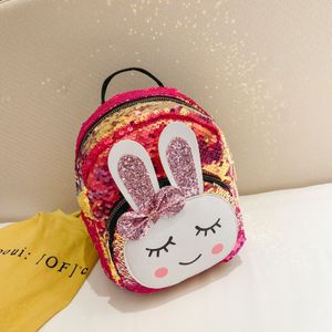 Glitter Kids Meisjes Pailletten Bunny Oren Mini Rugzak Schouder Reistas Satchel Peuter Kinderen Meisjes Pasen Bunny Schoudertas