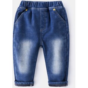 Baby Jongen Broek Herfst En Winter Kinderen Plus Fluwelen Dikke Denim Broek Jongen Mode Ongedwongen Warme Broek Baby Broek Kinderen kleding