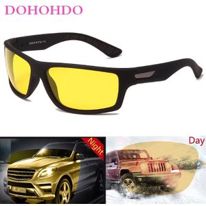Dohohdo Night Vision Bril Mannen Gepolariseerde Zonnebril Vrouwen Klassieke Geel Lens Eyeware Driver Anti-Glare Goggles Gafas