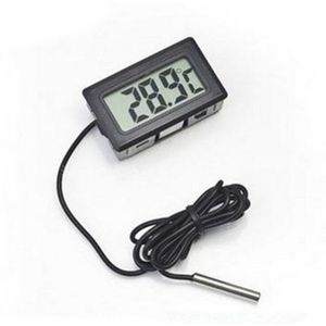 1Pcs Lcd Elektronische Digitale Thermometer Hygrometer Outdoor Indoor C / F Thermometer Hygrometer Wekker-1 -2