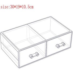 ANFEI DurableTransparent Acryl Cosmetische Organizer Lade Make-Up Geval Storage Insert Holder Box C227