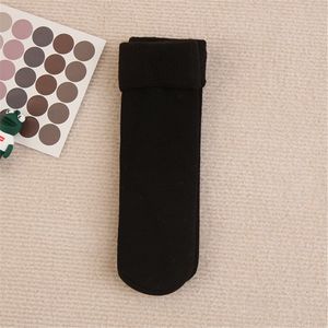 Vrouwen Winter Thicken Warm Thermische Sokken Voor Vrouwen Solid Black Soken Naadloze Wol Vloer Kasjmier Thuis Snowboots Sokken voor Mannen