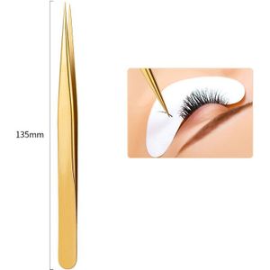 1 Stuks Anti-Statische Pincet Voor Wimper Extension Gebogen Rechte Steentjes Picker Clip Hoge Precisie Makeup Nail Tool