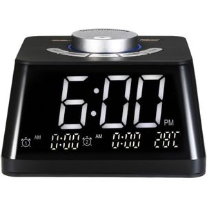 Smart Alarm Klokken Voor Slaapkamers Nachtlampje Digitale Wekker Met Fm Radio Verstelbare Volume Display Temperatuur Dimmer Klok