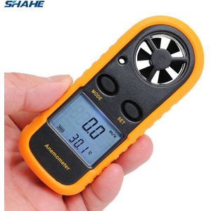 Shahe Handheld Anemometer Wind Meter Anemometer Anemometro 30 M/s Temperatuur Tester -10 ~ 45C Wind Meter Lcd Backlight